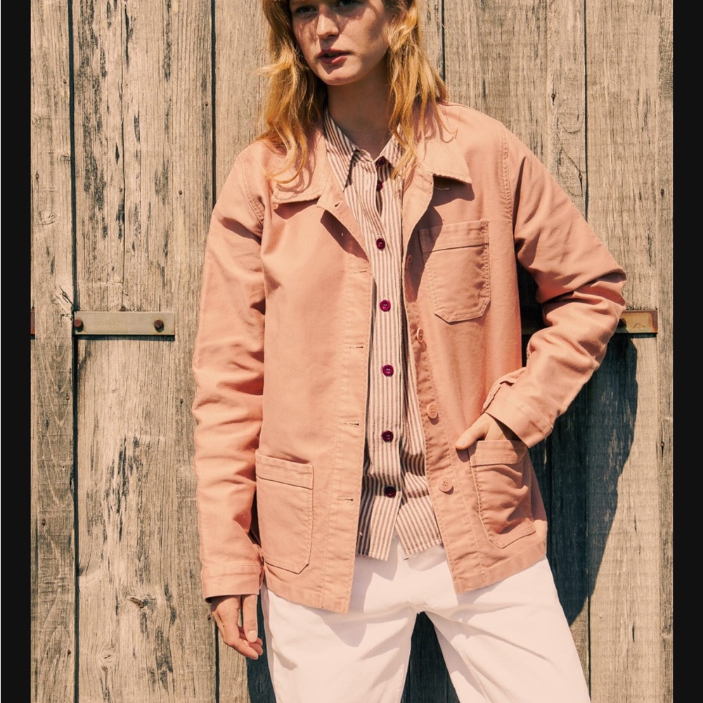 Mont St-Michel gorgeous work / chore jacket in moleskine cotton size M (men’s 44